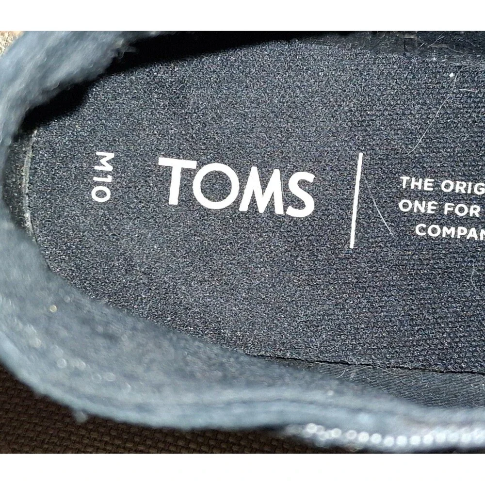 Toms Men's 10 M Navi Sport Bottom Chukka Boots Navy Crosshatch Denim 10014371